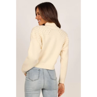 Petal And Pup Womens Mia Textured Shoulder Knit Sweater 5 Petal And Pup Womens Mia Textured Shoulder Knit Sweater - Image 5