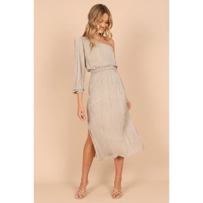 Petal And Pup Womens Pontee One Shoulder Pleated Midi Dress 6 Petal And Pup Womens Pontee One Shoulder Pleated Midi Dress - Image 6