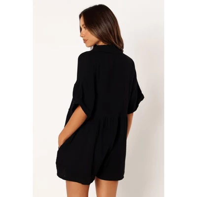 Petal And Pup Womens Winny Romper - Black 0 2 Petal And Pup Womens Winny Romper - Black 0 - Image 2