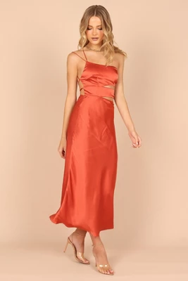 Petal And Pup Womens Forelle One Shoulder Cut Out Midi Dress 5 Petal And Pup Womens Forelle One Shoulder Cut Out Midi Dress - Image 5