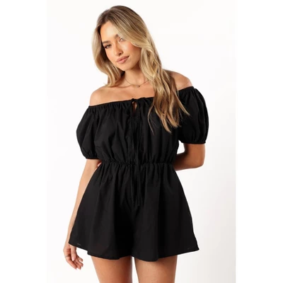 Petal And Pup Destiny Off Shoulder Romper - Black XS 5 Petal And Pup Destiny Off Shoulder Romper - Black XS - Image 5